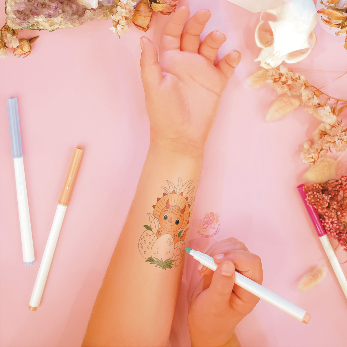 Rawr-Some | Children’s Temporary Tattoo