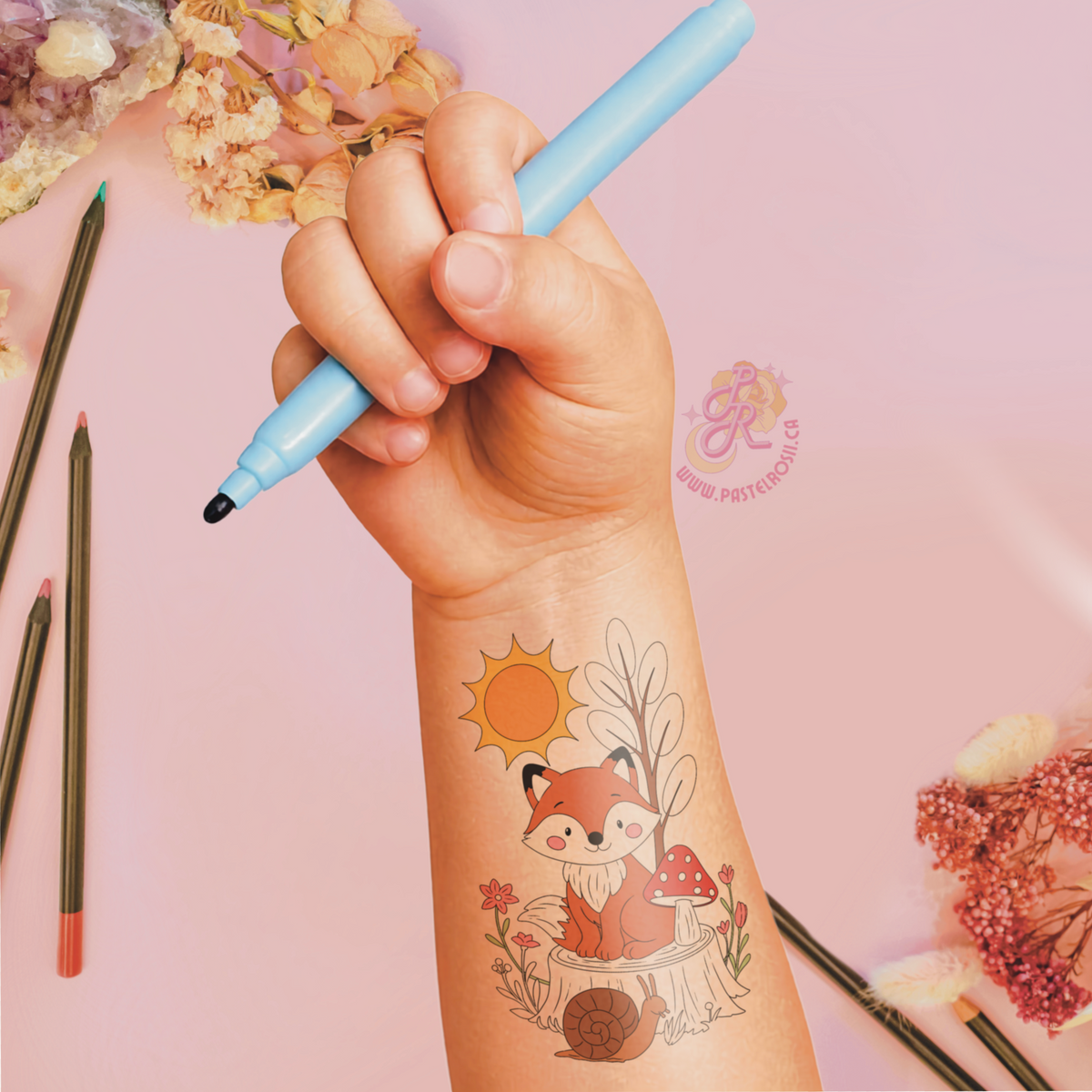 Woodland Friends | Children’s Temporary Tattoo