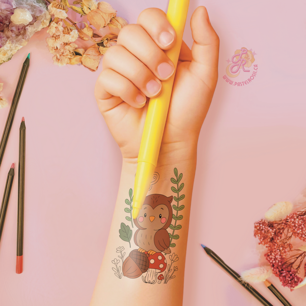 Woodland Friends | Children’s Temporary Tattoo