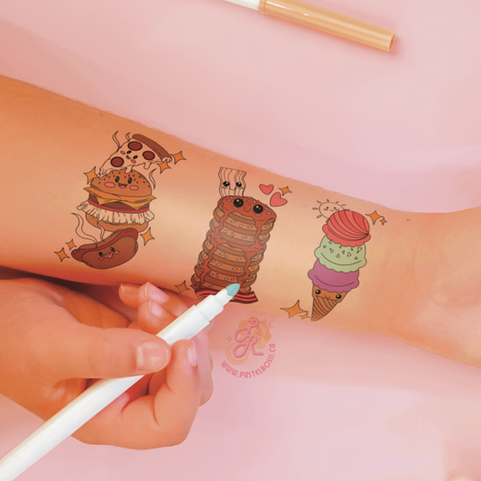 Snack Attack | Children’s Mini Temporary Tattoos