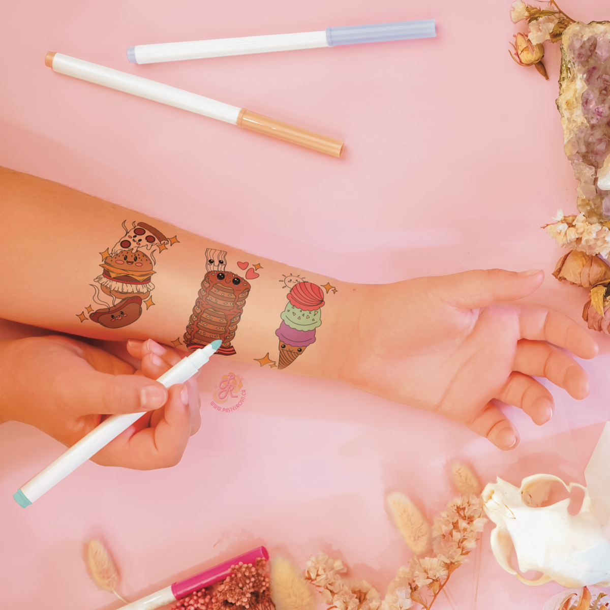 Snack Attack | Children’s Mini Temporary Tattoos