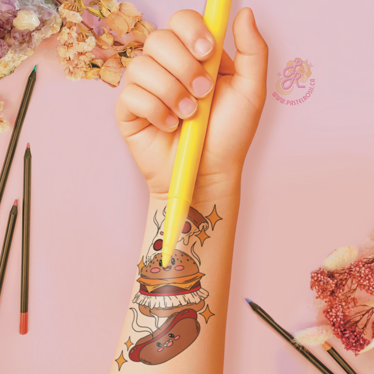 Snack Attack | Children’s Mini Temporary Tattoos