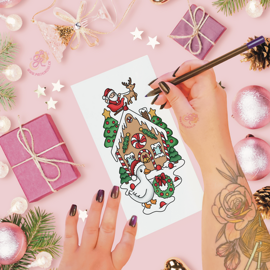 Gingerbread Goose | Temporary Tattoo