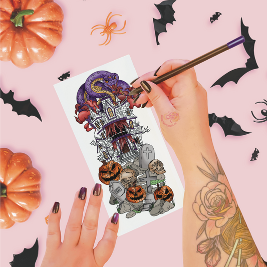 The Serpent’s Orbit | Temporary Tattoo