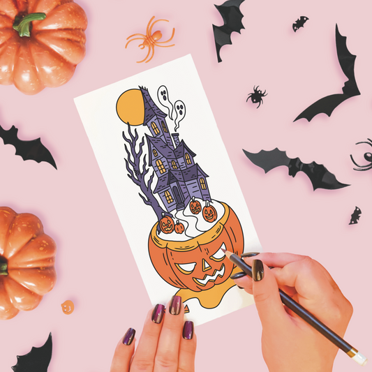 Haunted Pumpkin | Temporary Tattoo