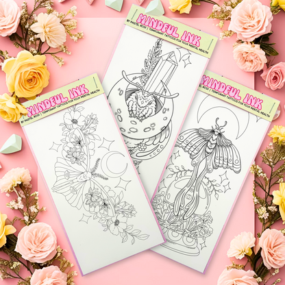 Moonlight Minds | Set of Three | Temporary Tattoos