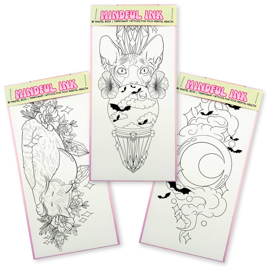 Celestial Witch | Set of Three | Temporary Tattoos