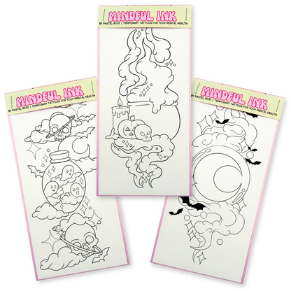 Halloween Forever | Set of Three | Temporary Tattoos