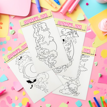 Halloween Forever | Children’s Set of Four | Temporary Tattoos