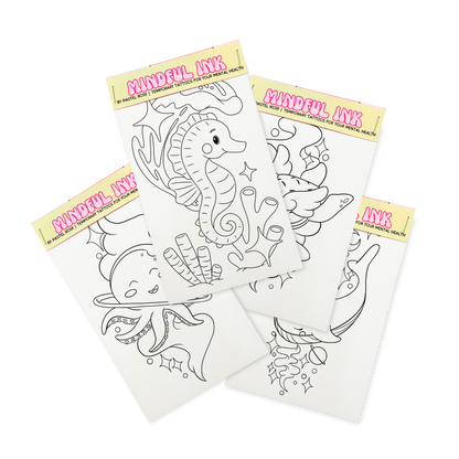 Wonders Below | Children’s Set of Four | Temporary Tattoos