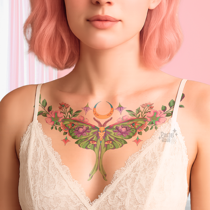 Lunar Moth | Temporary Tattoo