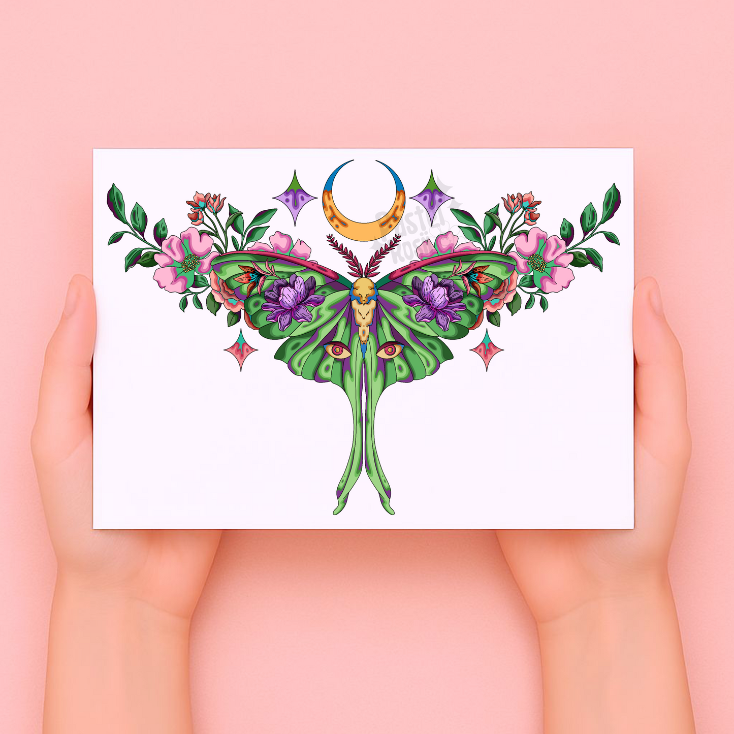 Lunar Moth | Temporary Tattoo