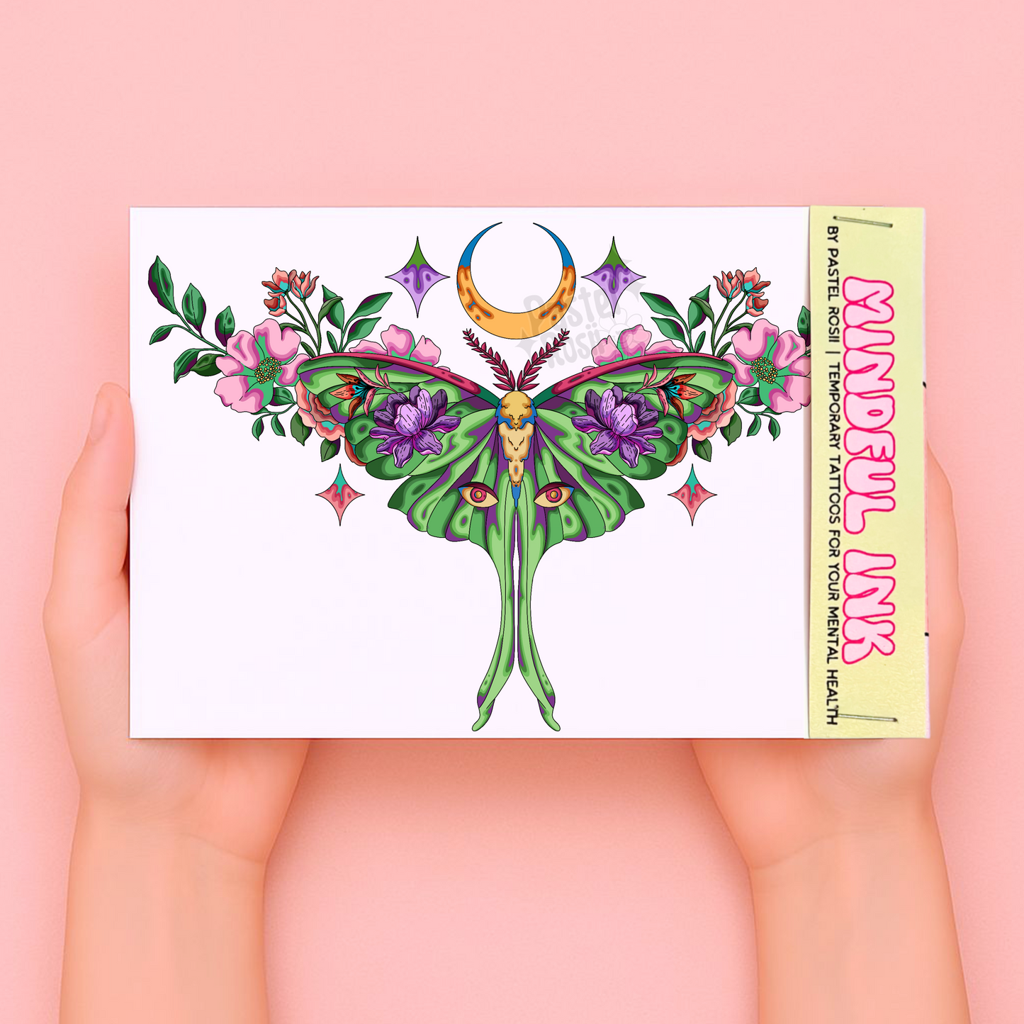 Lunar Moth | Temporary Tattoo