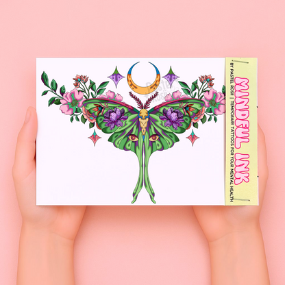 Lunar Moth | Temporary Tattoo