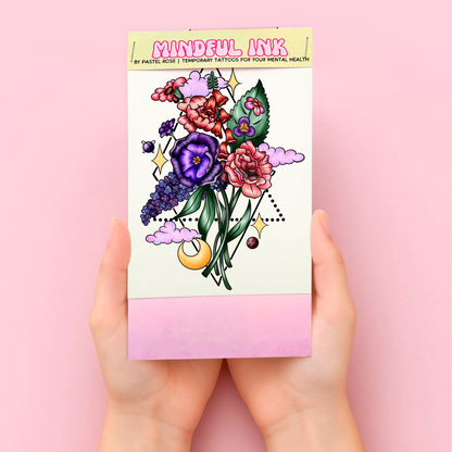 Floral Sparkles | Temporary Tattoo
