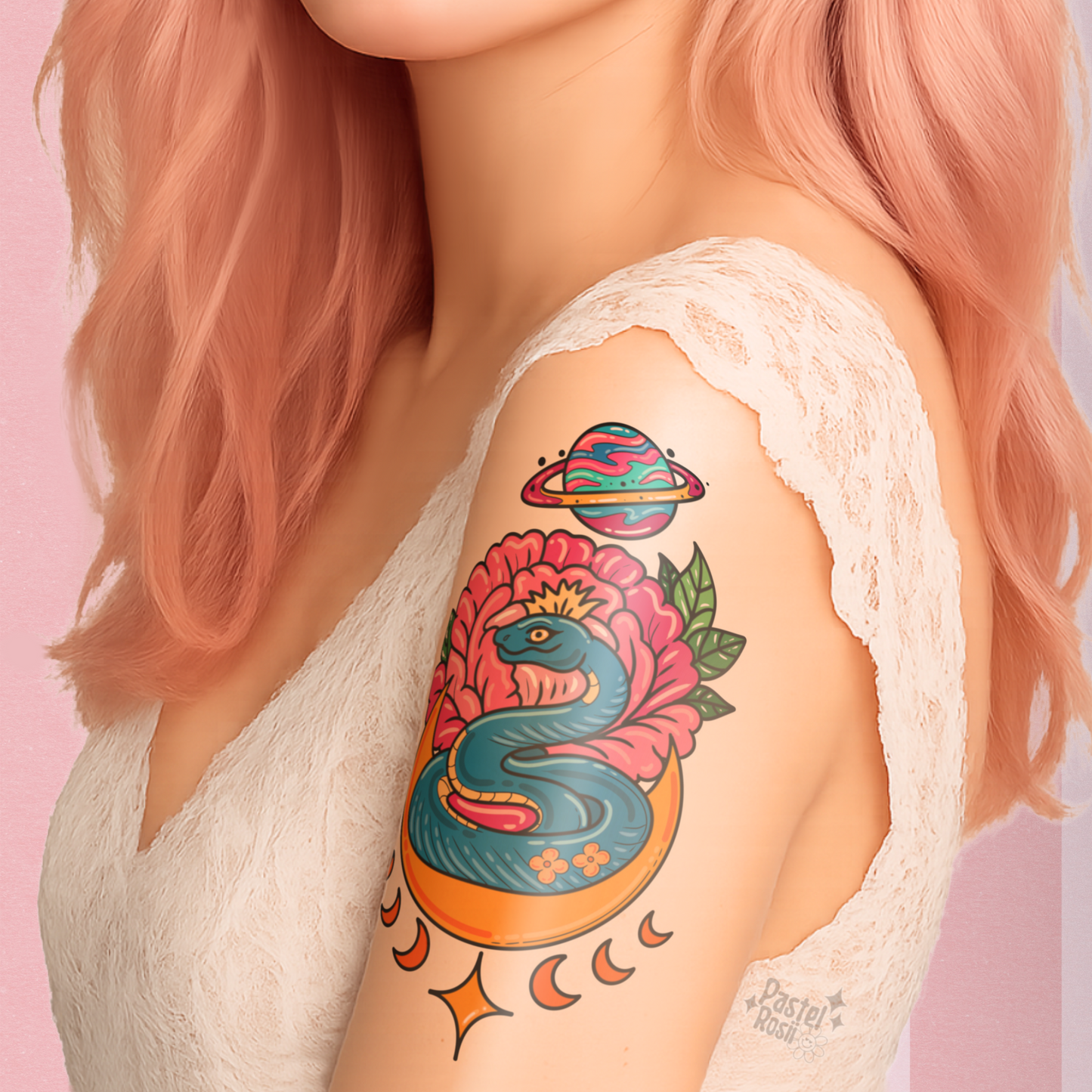 Mooncoil | Temporary Tattoo