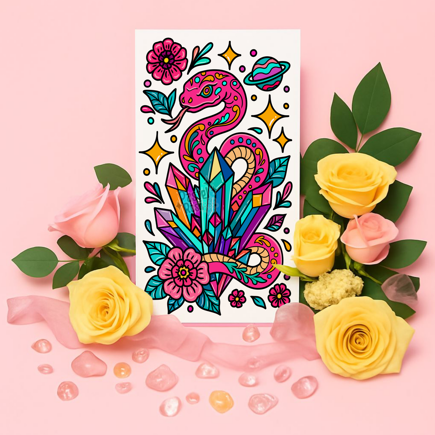 Crystal Fang | Temporary Tattoo