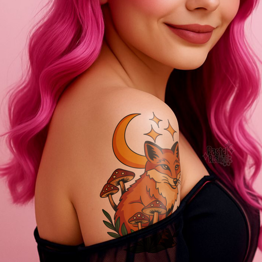 Moonlit Trickster | Temporary Tattoo