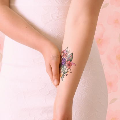 Floral Sparkles | Temporary Tattoo