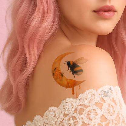 Golden Eclipse | Temporary Tattoo