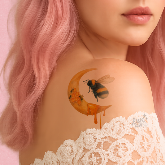 Golden Eclipse | Temporary Tattoo