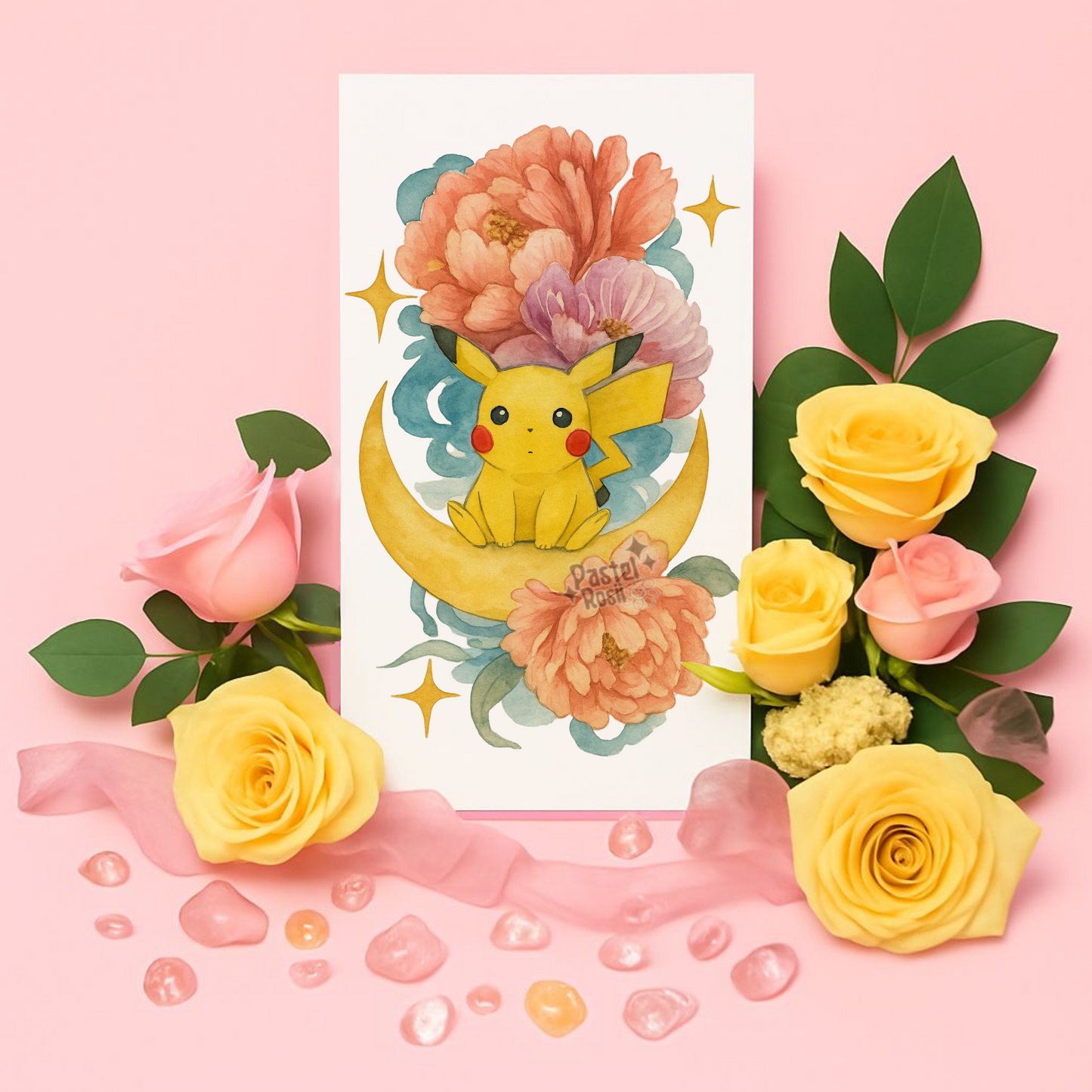 Floral Thunder | Temporary Tattoo