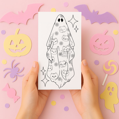 Boo-tiful Kittens | Temporary Tattoo