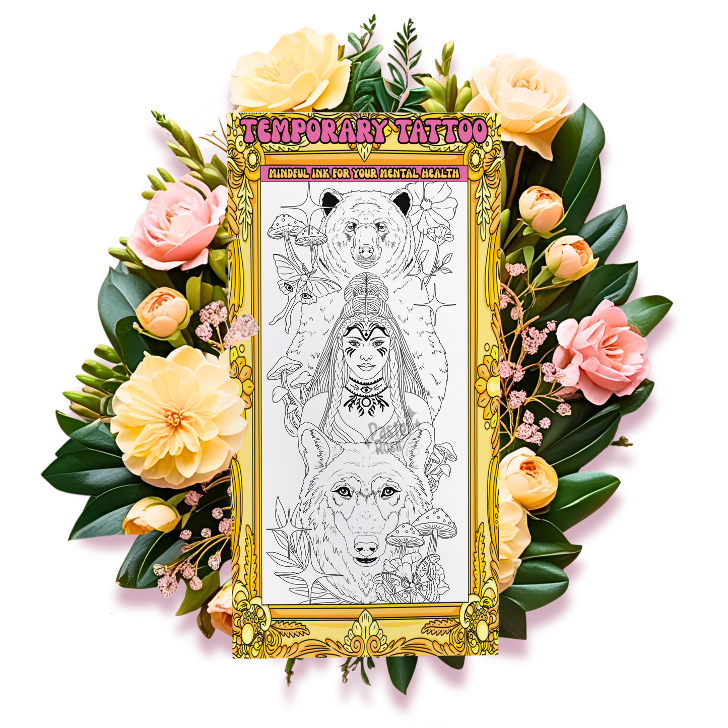 I am Between Beast & Spirit | Temporary Tattoo