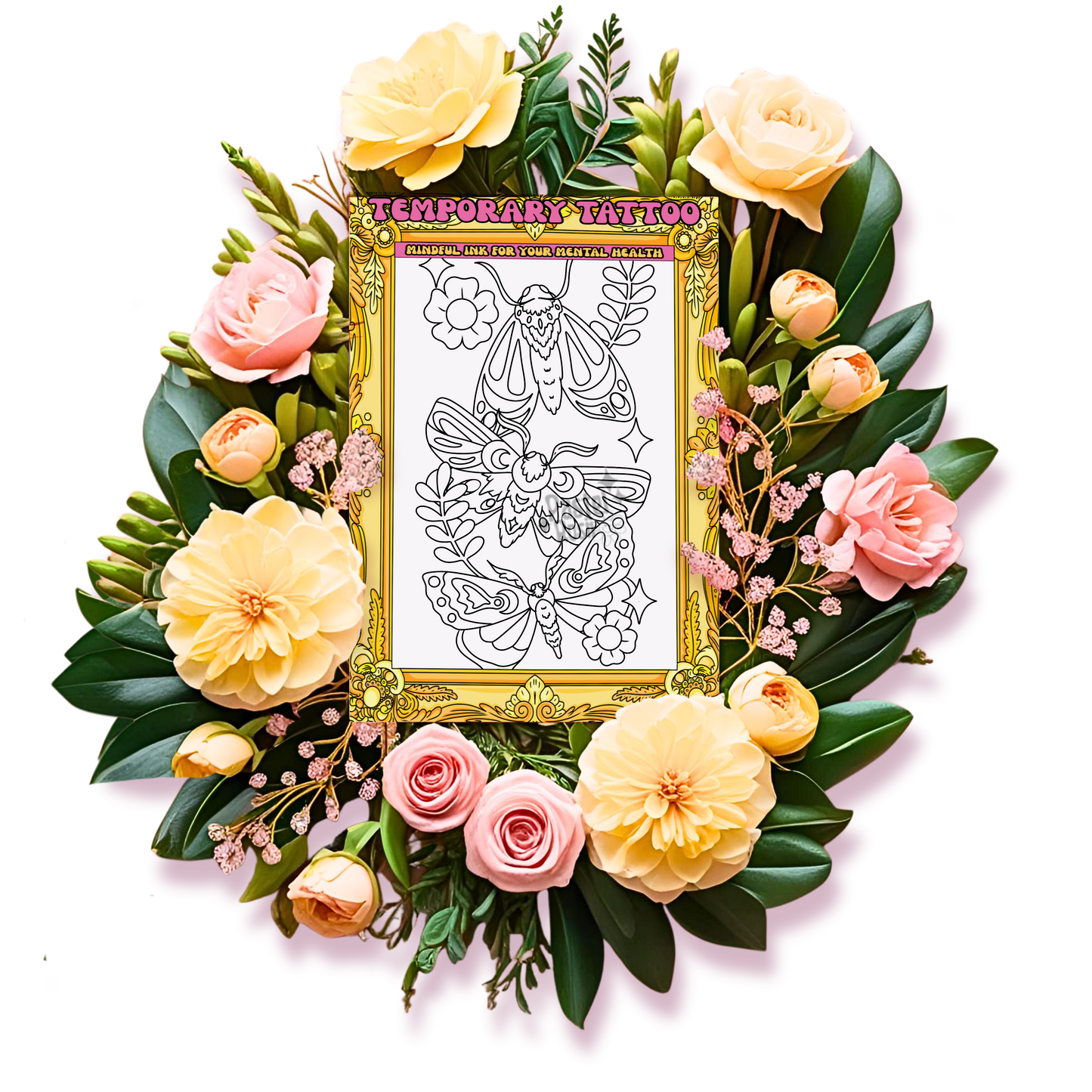 Moth Whisper | Temporary Tattoo