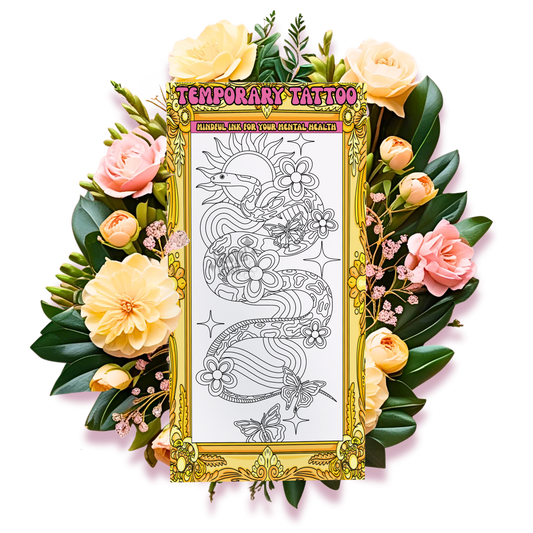 Peaceful Coil | Temporary Tattoo