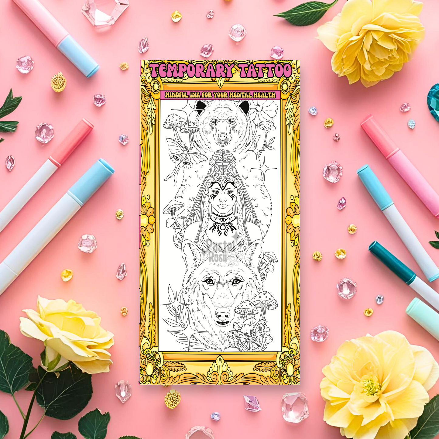 I am Between Beast & Spirit | Temporary Tattoo