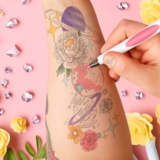 Space Flower | Temporary Tattoo