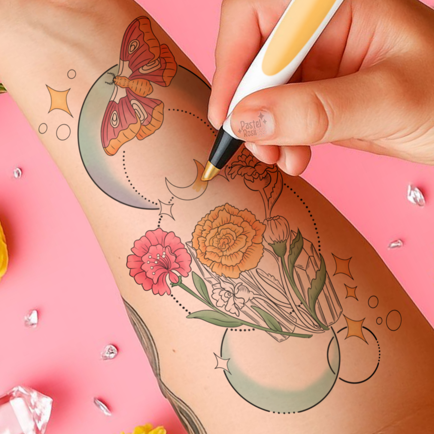 Night Garden | Temporary Tattoo