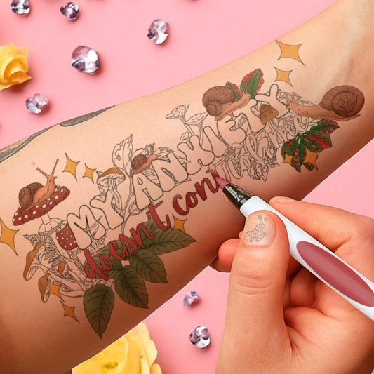 Anxiety Doesn't Control Me | Temporary Tattoo