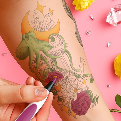 Moonlit Tides | Temporary Tattoo