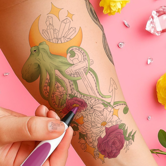 Moonlit Tides | Temporary Tattoo