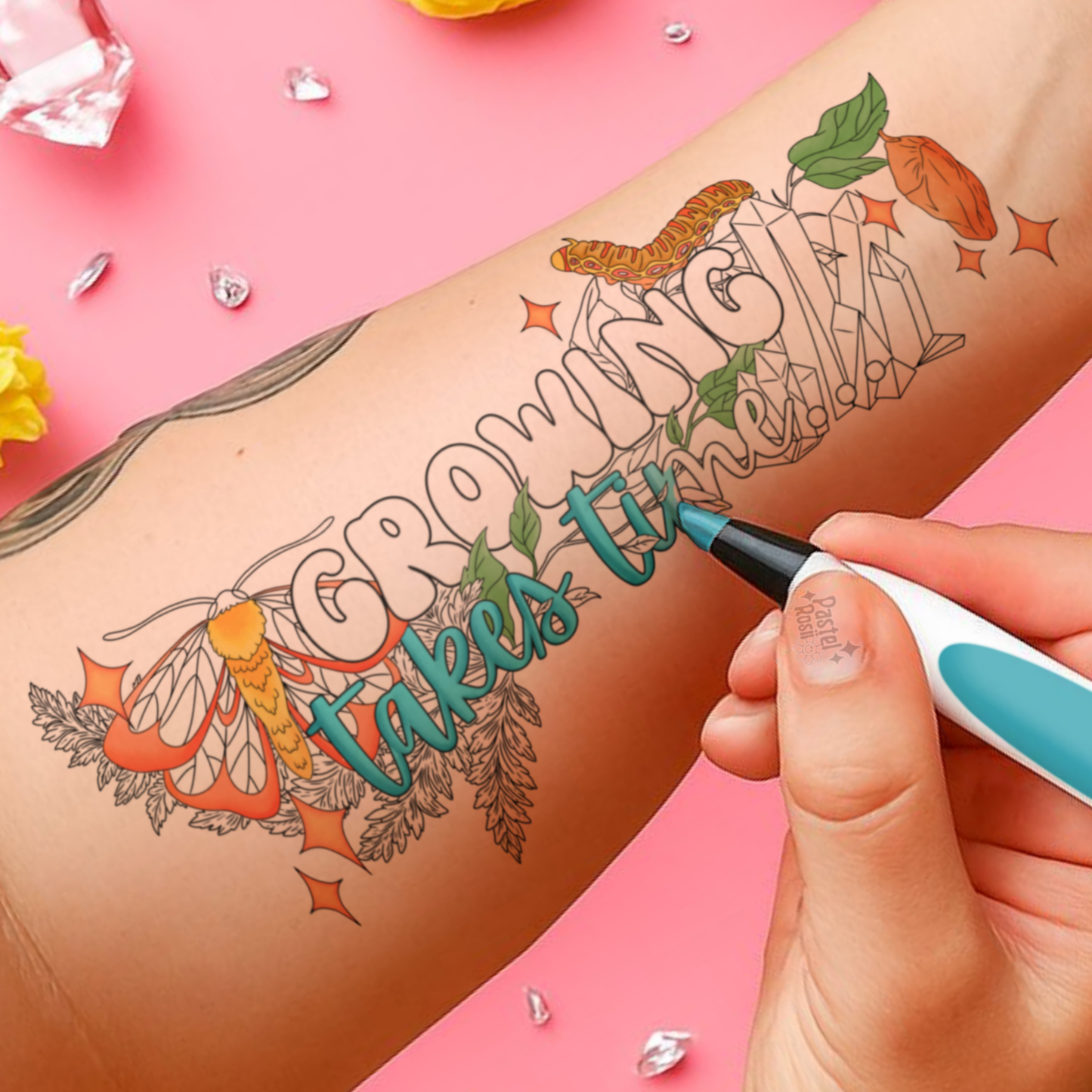 Growing Takes Time | Temporary Tattoo