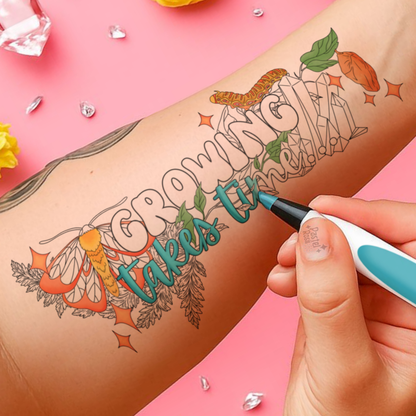 Growing Takes Time | Temporary Tattoo