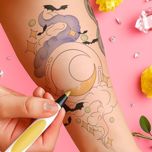 Crystal Moon | Temporary Tattoo