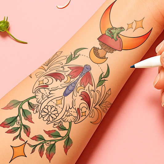 Moonlit Whispers | Temporary Tattoo
