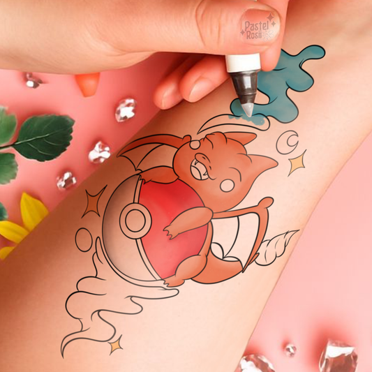 Chard Dragon | Temporary Tattoo