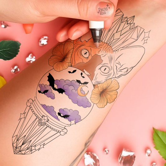 Hexing Sphynx | Temporary Tattoo