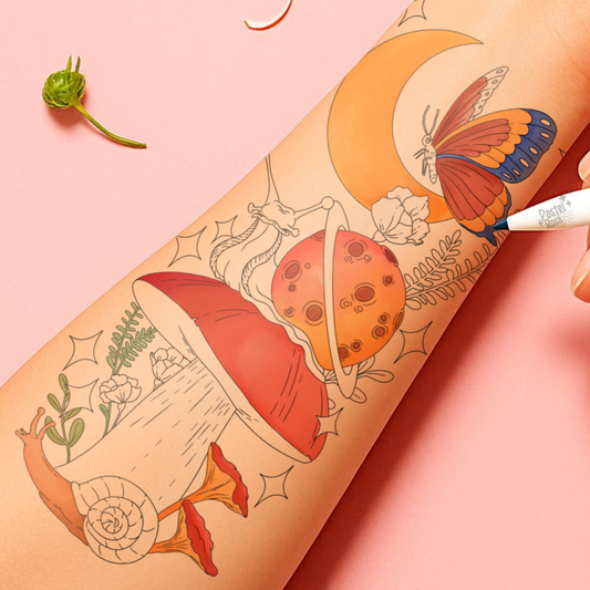 Snail Garden | Temporary Tattoo
