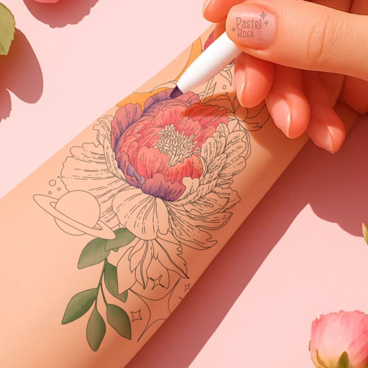 Blooming Planet | Temporary Tattoo