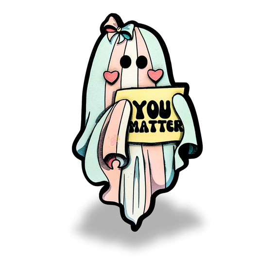 You Matter Trans Ghost Wall Plaque