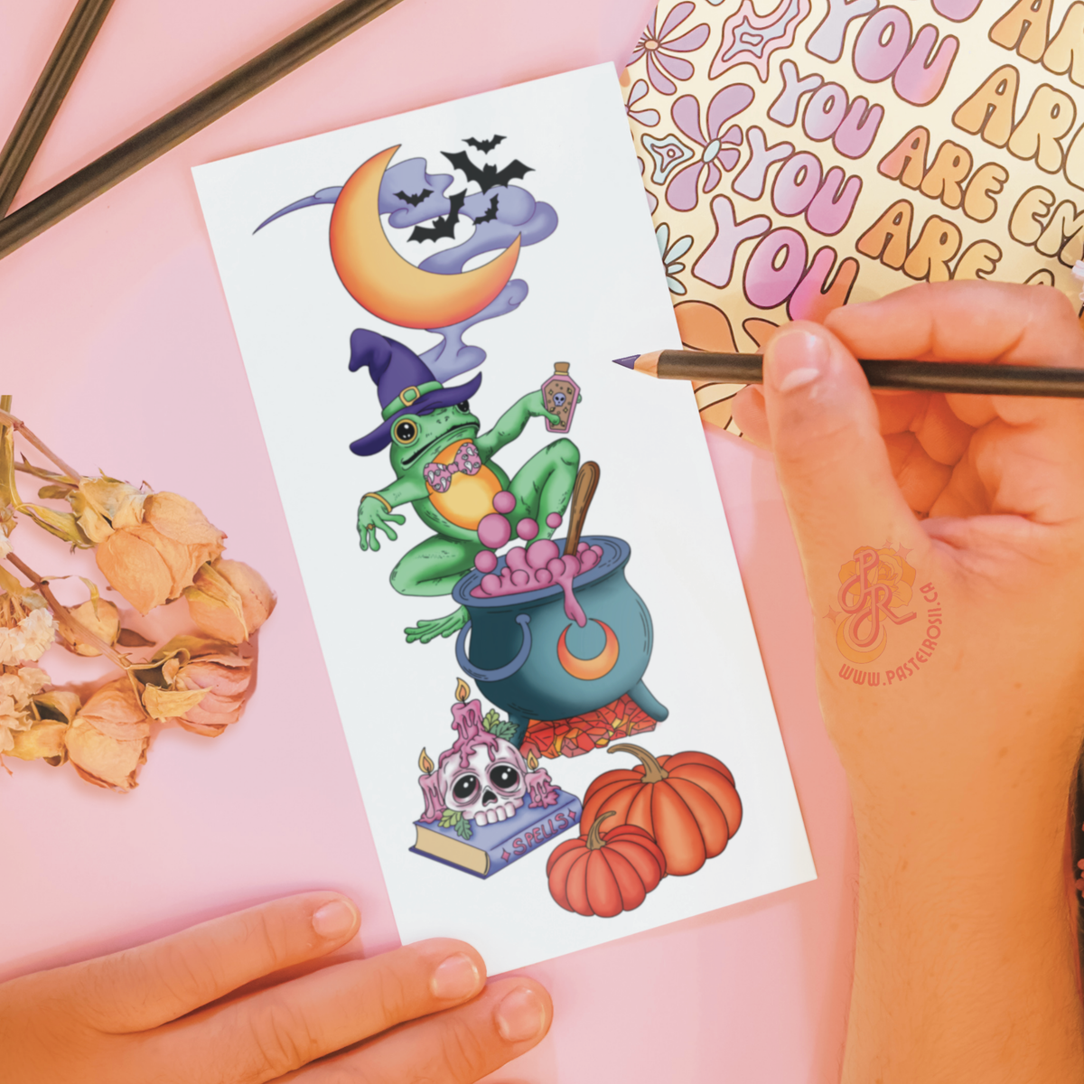 Familiar Spell Casting | Temporary Tattoo