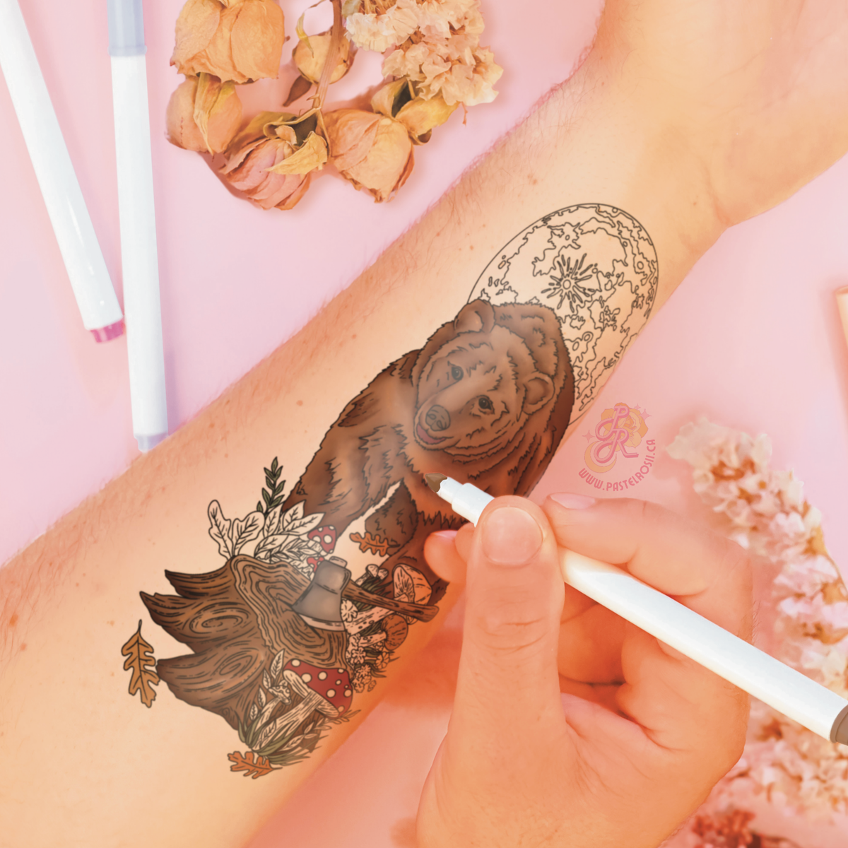 Grizzly Dreams | Temporary Tattoo
