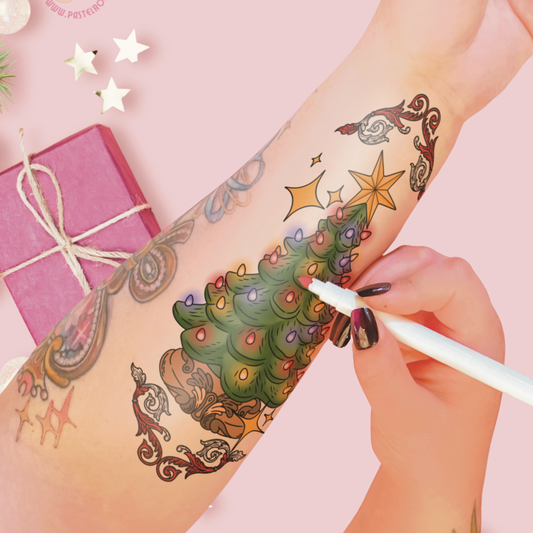 Ceramic Christmas Dreams | Temporary Tattoo