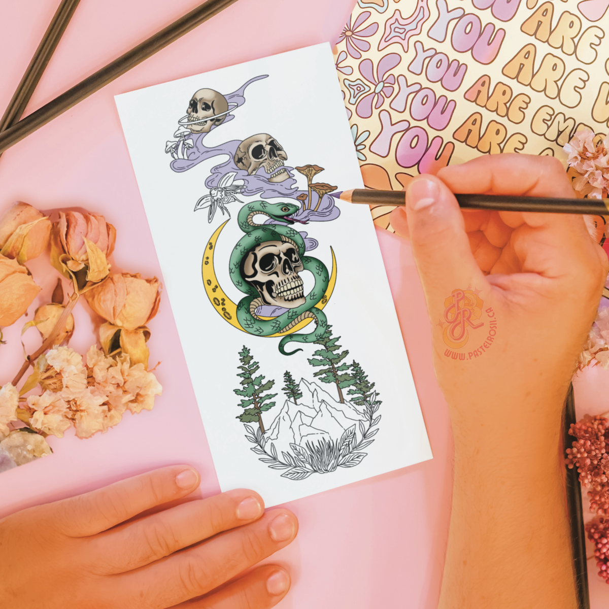 Graveyard Galaxy | Temporary Tattoo