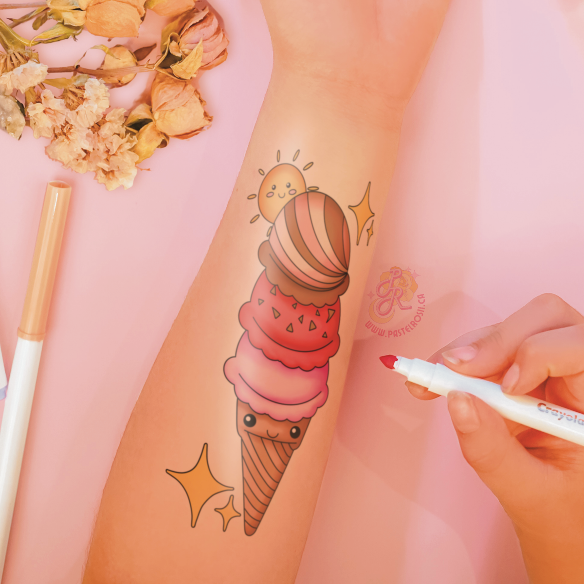 Frosty Sweetheart | Temporary Tattoo